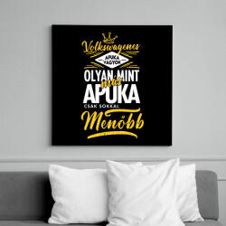printfashion Volkswagenes apuka - Vászonkép - Fekete (6656748)