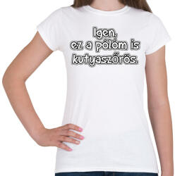 printfashion Kutyaszőrös - Női póló - Fehér (13861211)