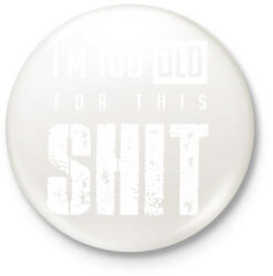 printfashion Shit 3 - Kitűző, hűtőmágnes - Fehér (13393977)