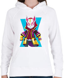 printfashion Fortnite skin - Női kapucnis pulóver - Fehér (2001177)