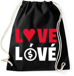 printfashion LOVE LÓVÉ 4 - Sportzsák, Tornazsák - Fekete (10853608)