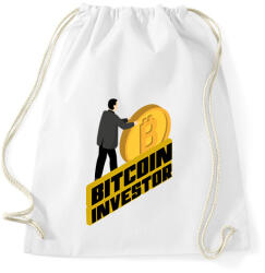 printfashion Bitcoin-investor - Sportzsák, Tornazsák - Fehér (6039352)