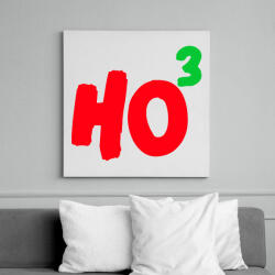 printfashion HO HO HO - Vászonkép - Fehér (10486097)