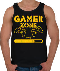 printfashion Gamer zone - Férfi atléta - Fekete (5307796)