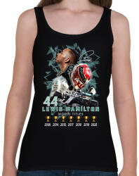 printfashion Lewis Hamilton Forma 1 bajnoki címek - Női atléta - Fekete (13282351)