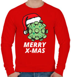 printfashion MERRY X-MAS - Férfi pulóver - Piros (9617038)
