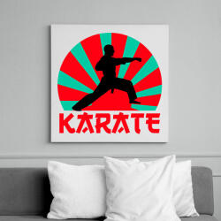 printfashion KARATE - Vászonkép - Fehér (9452093)