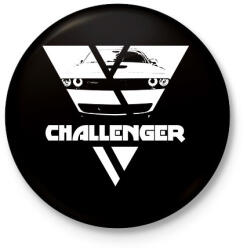 printfashion Challenger Triangle - Kitűző, hűtőmágnes - Fekete (13312534)