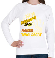 printfashion nem haragot tartok - Női pulóver - Fehér (6844586)