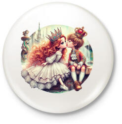 printfashion Elvarázsolt herceg - Kitűző, hűtőmágnes - Fehér (15625257)