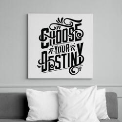 printfashion Dönts a sorsodról! - Vászonkép - Fehér (6620808)