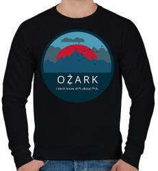 printfashion Ozark / mountains - Férfi pulóver - Fekete (6280776)