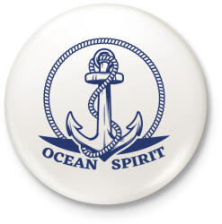 printfashion Oceán spirit - Kitűző, hűtőmágnes - Fehér (13271595)