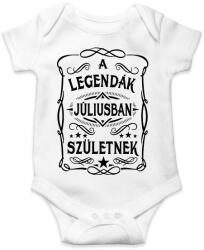 printfashion A legendák júliusban születnek - Baba Body - Fehér (7409438)