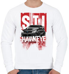 printfashion STI Hawkeye - Férfi pulóver - Fehér (458587)