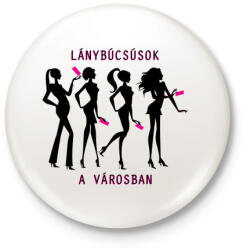 printfashion Lánybúcsúsok - Kitűző, hűtőmágnes - Fehér (3081060)