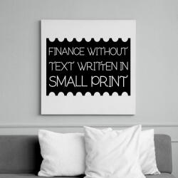 printfashion Finance-without-text-written-in-small-print - Vászonkép - Fehér (6639909)