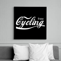 printfashion Cycling - Vászonkép - Fekete (6653185)