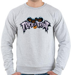 printfashion Trick or Treat - Férfi pulóver - Sport szürke (1827262)