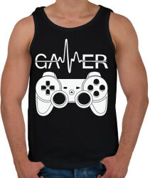 printfashion gamer - Férfi atléta - Fekete (13703706)