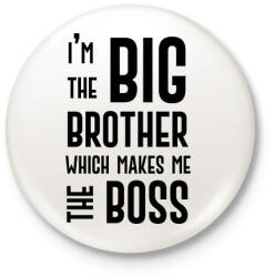 printfashion Big brother boss - Kitűző, hűtőmágnes - Fehér (7012186)