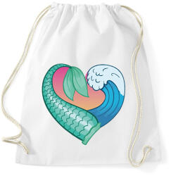 printfashion Mermaid love - Sportzsák, Tornazsák - Fehér (13857246)