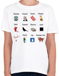 printfashion Szinészek - Gyerek póló - Fehér (4574215)