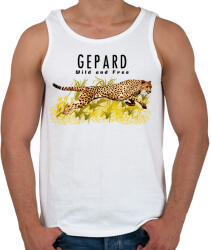 printfashion gepard - Férfi atléta - Fehér (5654559)