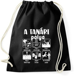 printfashion Tanári pálya mások szerint - Sportzsák, Tornazsák - Fekete (16549352)