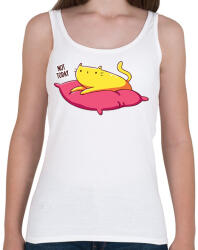 printfashion Not today cat - Női atléta - Fehér (16150840)