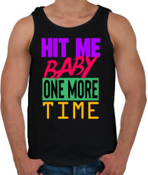 printfashion Hit Me Baby, One More Time - Férfi atléta - Fekete (4647286)