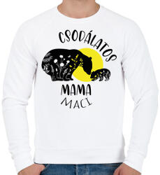 printfashion Csodálatos mama maci - Férfi pulóver - Fehér (6605673)