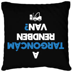 printfashion Felborult targoncás - Párnahuzat, Díszpárnahuzat - Fekete (13072636)
