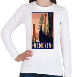 printfashion Velence Retro - Női hosszú ujjú póló - Fehér (13227065)
