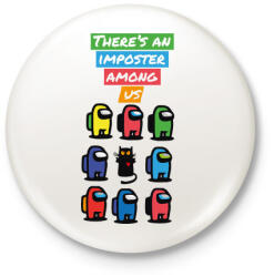 printfashion Impostor - there is an impostor - Kitűző, hűtőmágnes - Fehér (4126911)