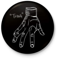 printfashion Thing" - Kitűző, hűtőmágnes - Fekete (11547511)