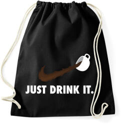printfashion Just drink it - kávé - Sportzsák, Tornazsák - Fekete (3667541)