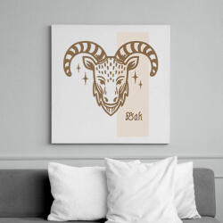 printfashion Bak horoszkóp - Vászonkép - Fehér (6640597)