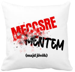 printfashion Meccsre mentem majd jövök - Párnahuzat, Díszpárnahuzat - Fehér (16669485)