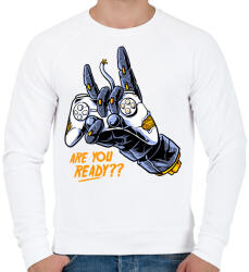 printfashion R U ready? - Férfi pulóver - Fehér (2065941)