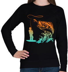printfashion pecás - Női pulóver - Fekete (5102972)