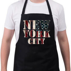 printfashion New York City - Kötény - Fekete (4938116)