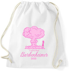 printfashion I survived Barbenheimer 2023 - Sportzsák, Tornazsák - Fehér (14070900)