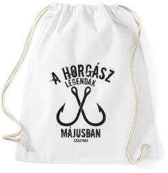 printfashion A horgász legendák - Sportzsák, Tornazsák - Fehér (5002408)