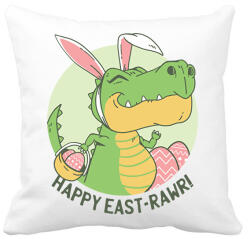 printfashion Happy East-rawr! - Párnahuzat, Díszpárnahuzat - Fehér (2399385)