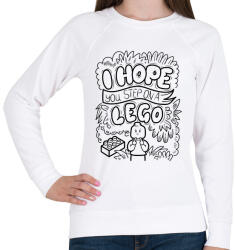 printfashion I hope you step on a lego - Női pulóver - Fehér (16468001)