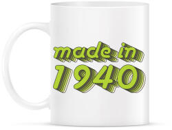 printfashion made-in-1940-green-grey - Bögre - Fehér (790325)