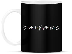 printfashion SAIYANS - Bögre - Fekete (793109)