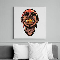 printfashion Hip Hop face - Vászonkép - Fehér (11354389)