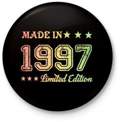 printfashion 1997 - Kitűző, hűtőmágnes - Fekete (6173638)